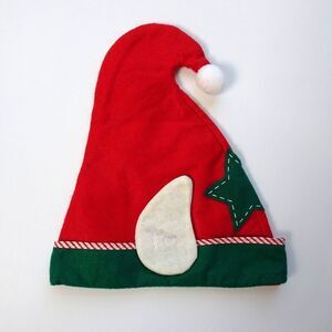 Clearance!💎5/$25 ELF Christmas Hat Fabric Pom ears Costume  Holiday Party